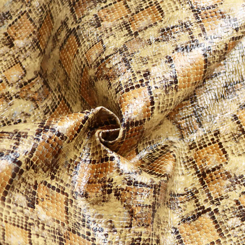 Crystal Snake Skin Shoes Bags PU Imitation Leather