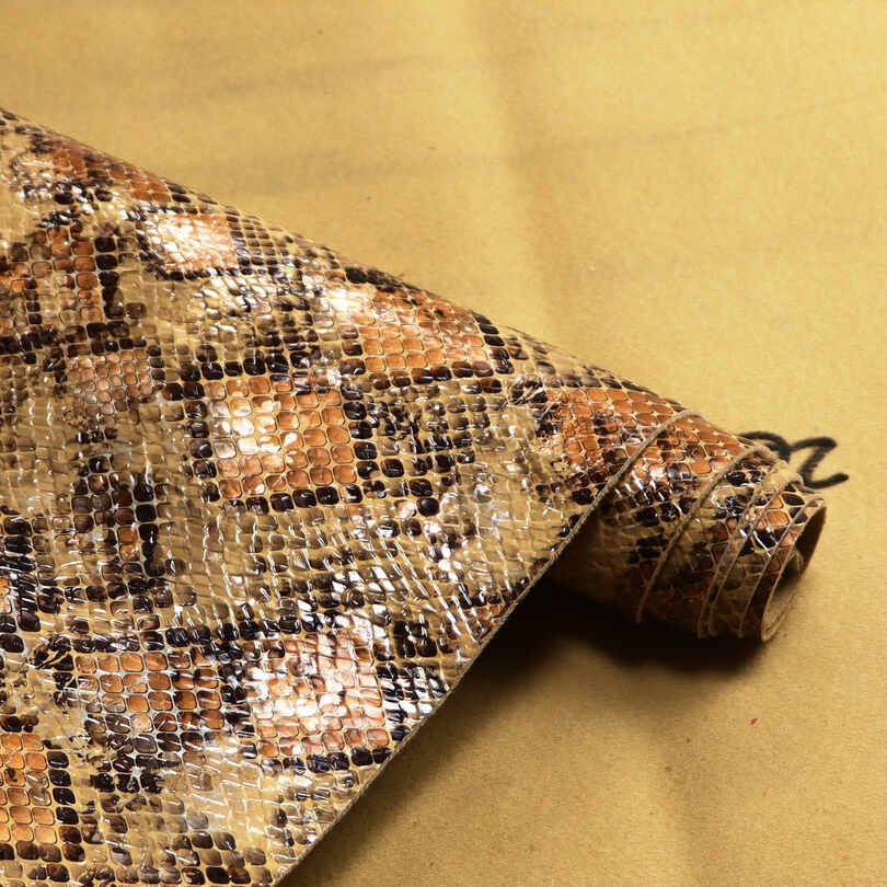 Crystal Snake Skin Shoes Bags PU Imitation Leather