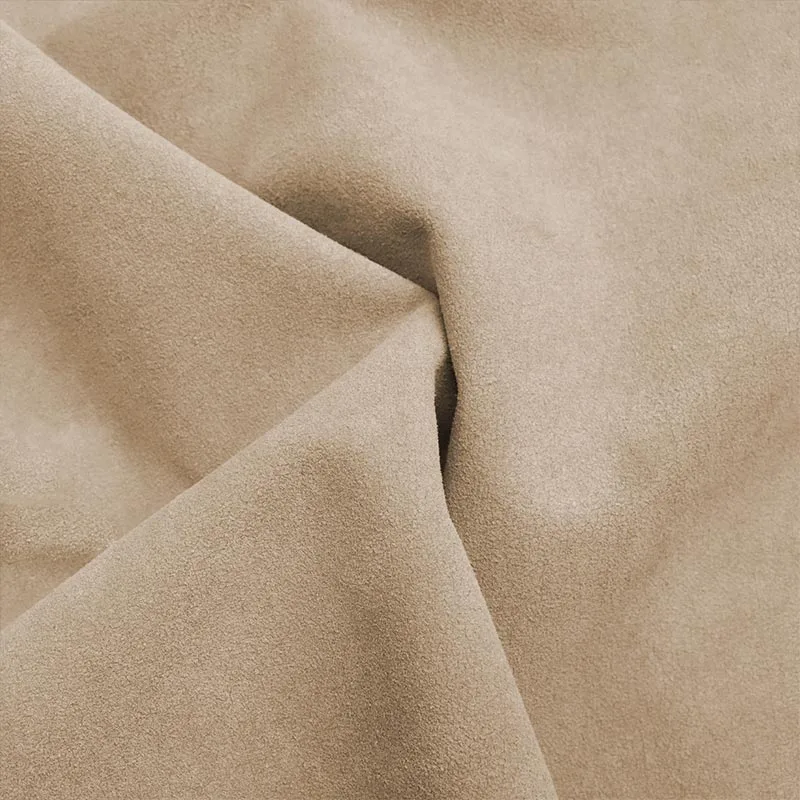 Leopard Printed Double Side Suede Microfiber Leather